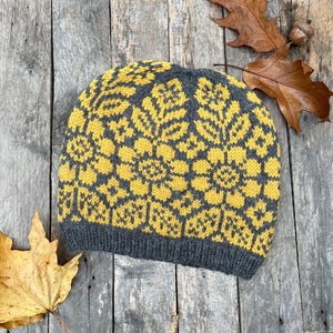 Cozy Handmade Knit Winter Hat - Merino Wool & Alpaca Beanie - Free Shipping