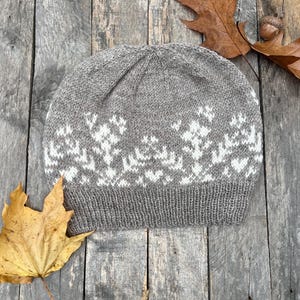 Cozy Handmade Knit Winter Hat - Merino Wool & Alpaca Beanie - Free Shipping
