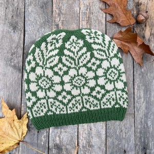 Cozy Handmade Knit Winter Hat - Merino Wool & Alpaca Beanie - Free Shipping