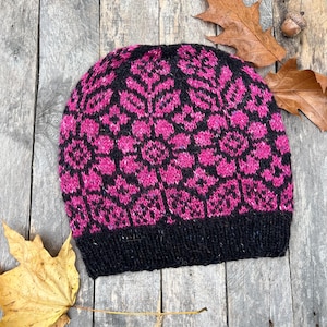 Cozy Handmade Knit Winter Hat - Merino Wool & Alpaca Beanie - Free Shipping