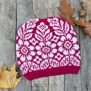 Cozy Handmade Knit Winter Hat - Merino Wool & Alpaca Beanie - Free Shipping