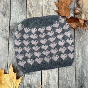 Cozy Handmade Knit Winter Hat - Merino Wool & Alpaca Beanie - Free Shipping