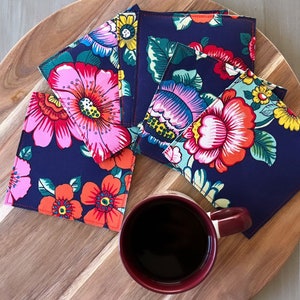 Floral Fabric Coasters