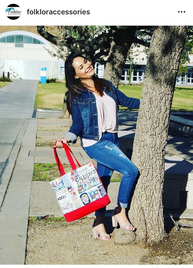 Day of the dead Fandango Tote bag Red