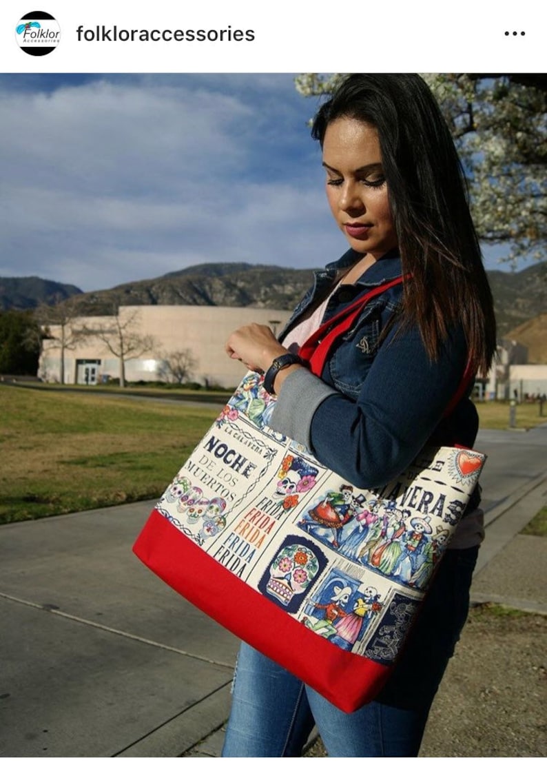 Day of the dead Fandango Tote bag Red