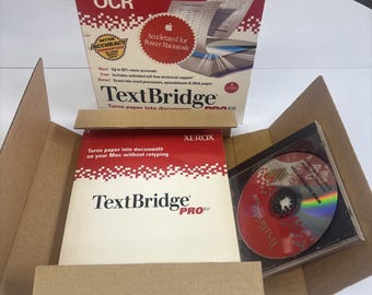 Versión rara de Xerox Textbridge Pro 8.0 acelerada para Power Macintosh