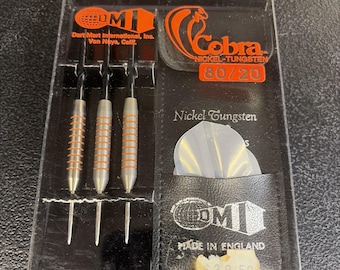 Vintage DMI Cobra Nickel Tungsten Darts 23 Gram New NOS Dart Mart 80/20
