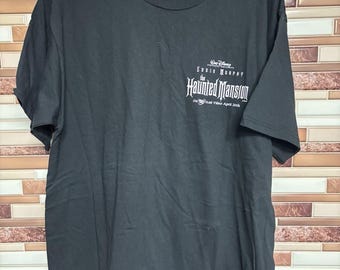 VTG Walt Disney The Haunted Mansion Movie Promo T Shirt Eddie Murphy Rare Size L
