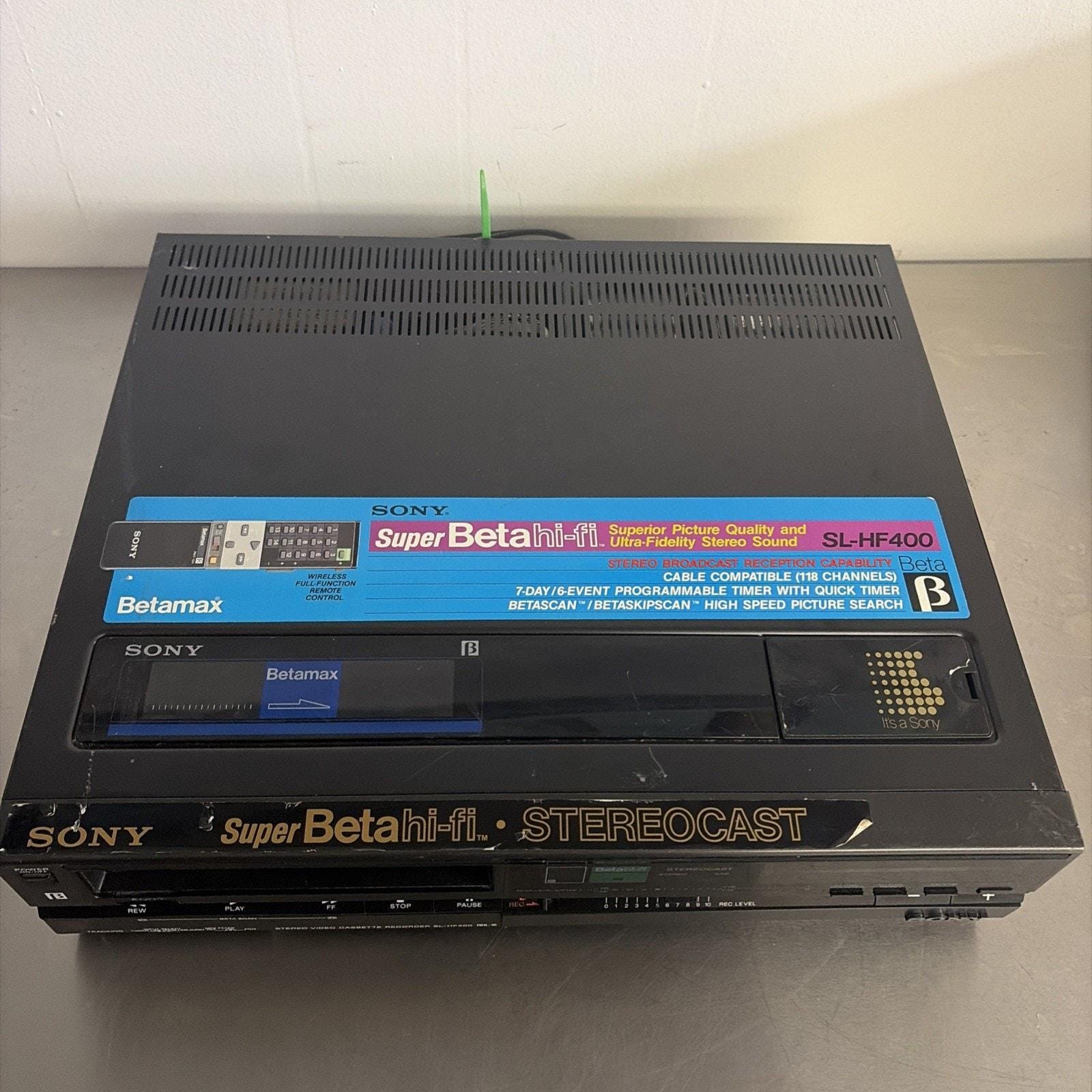 Sony SL-HF400 Betamax Super Beta Hi-fi VCR Player-parts/repair - Etsy