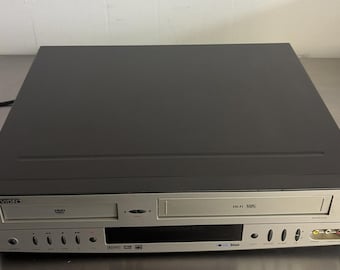GO video sonic blue dvr4250 vhs dvd dual deck combo player no remote