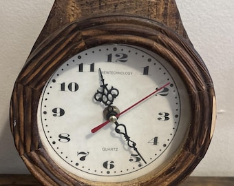 Wooden Wristwatch-Shaped Wall And Table Clock
