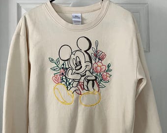 Sudadera vintage de Mickey Mouse, talla mediana