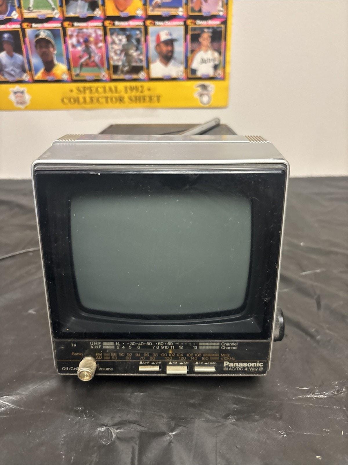 Panasonic Portable TV Radio Model Trh-513t 1986 AC/DC 4 Way - Etsy