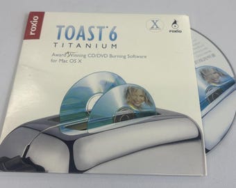 Roxio Toast Titanium 6 CD original con funda original para ordenadores Macintosh