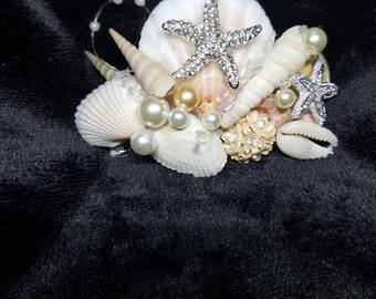 Seashell mermaid hair accessorie beach wedding hair accessorie barrett