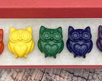 Woodland Birthday Gifts For Kids Owl Crayons Wild One Birthday Gift Ideas Box Crayon Gift Set For Children Coloring Gifts