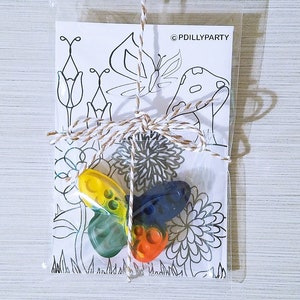 Spring Coloring For Children Jumbo Butterfly Crayon With Coloring Page Party Activity Kits For Kids
