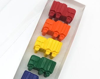 Crayons truck crayons party favor kids gift birthday gift truck lovers gifts for kids Easter gift Easter basket stuffer