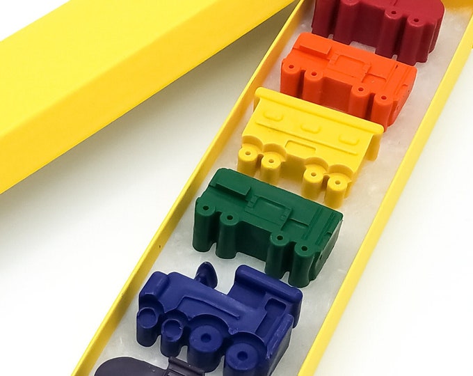 Crayons train crayons party favor kids gift birthday gift train lovers gifts for kids Easter gift Easter basket stuffer