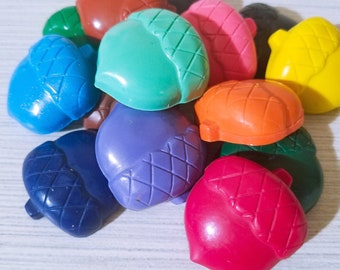 Crayons acorn crayons party favor birthday gift kids gift fall gift gifts for kids stocking stuffer