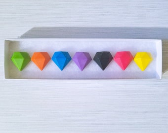 Wedding Crayons Gem Shaped Crayons Party Favors Kids Gifts Birthday Gift gifts for kids Easter gift Easter basket stuffer Shaped Crayons