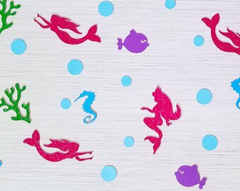 Mermaid confetti mermaid party girl party beach party