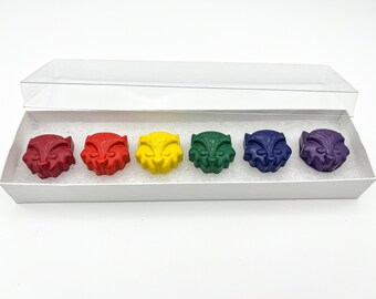 Fox Crayons Party Favors Gifts For Kids Kids Gifts Boy Gift Girl Gift Boxed Crayons Easter Gift Easter basket stuffer
