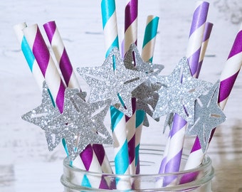 Straws party straws mermaid party under the sea birthday