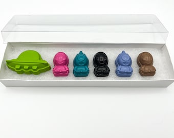Space Lovers Gifts For Kids Alien Crayon Gift Set Children's Coloring Supplies Fun Crayon Gifts