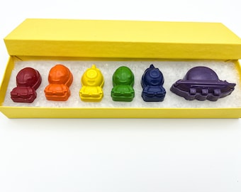 Crayons space crayons party favor kids gift birthday gift alien lovers Easter gift Easter basket stuffer