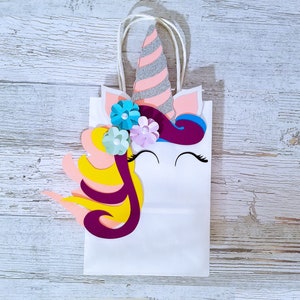 Favor bags unicorn party girl party image 8