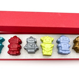 Robot Crayons Party Favors Gifts For Kids Kids Gifts Boxed Crayons
