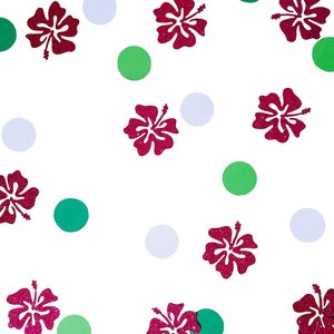 Summer Party Beach Party Supplies Tropical Hibiscus Confetti Glitter Hibiscus Luau Party Decorations Glitter Table Scatter