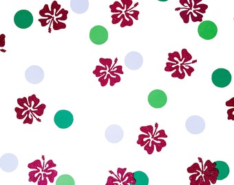 Summer Party Beach Party Supplies Tropical Hibiscus Confetti Glitter Hibiscus Luau Party Decorations Glitter Table Scatter