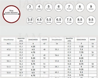 Ring Size Chart For Girl