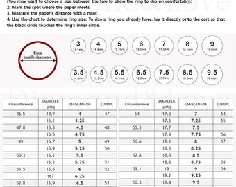 Ring Size Chart At Home