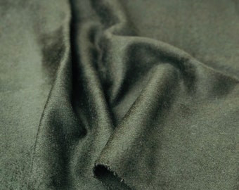 Olive Wool Coating Fabric