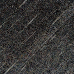 Brown Striped Wool Fabric, Medium Weight