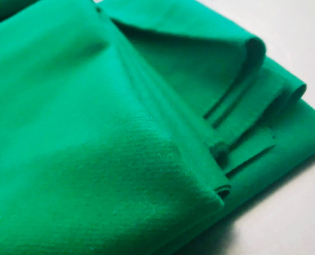New Green Wool Fabric, Medium Weight, Rug Hooking and Applique, - Etsy