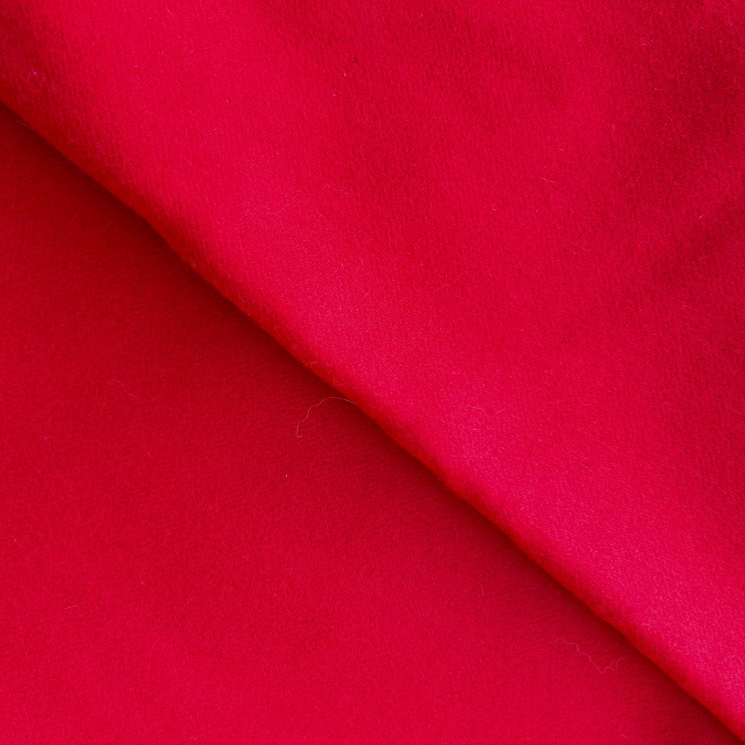 New Red Wool Fabric, Medium Weight, Rug Hooking & Applique, Made in USA ...