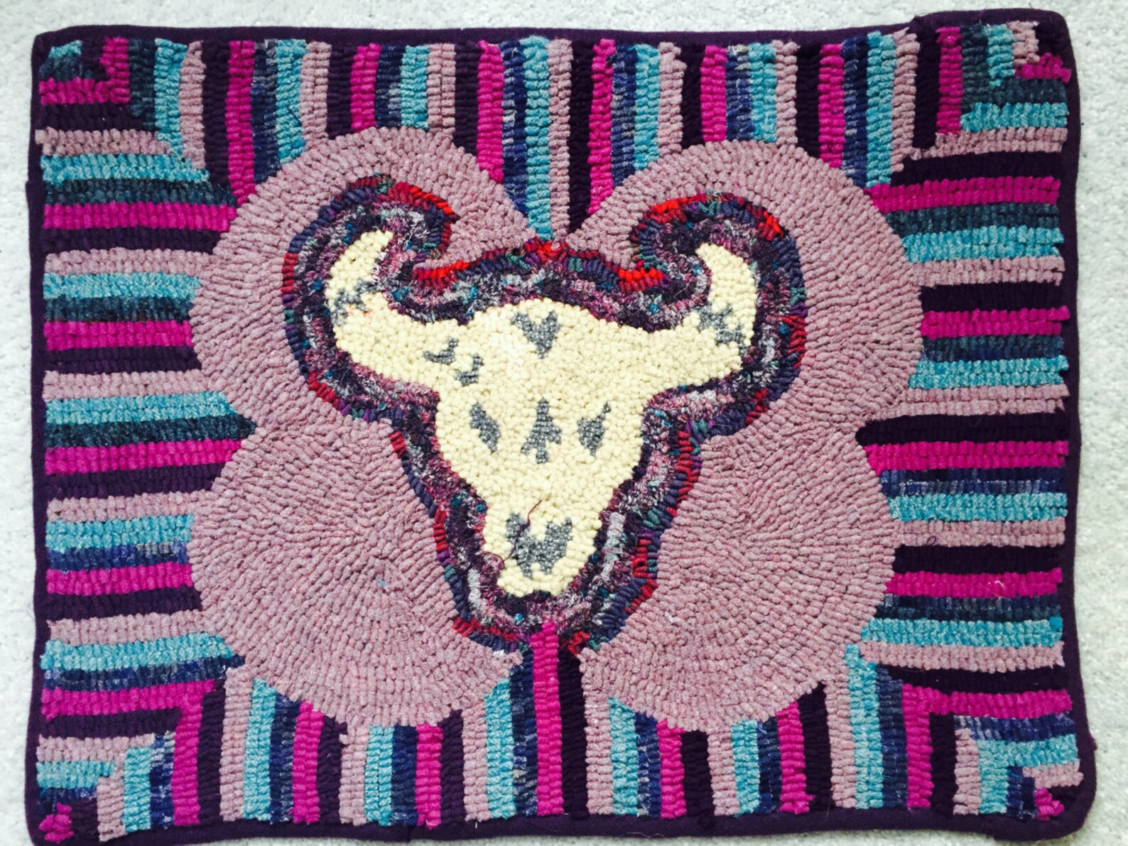 Rug Hooking Pattern Cow Skull - Etsy