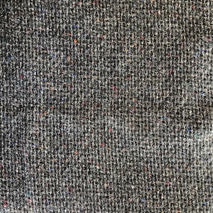 Textured Gray Wool Fabric