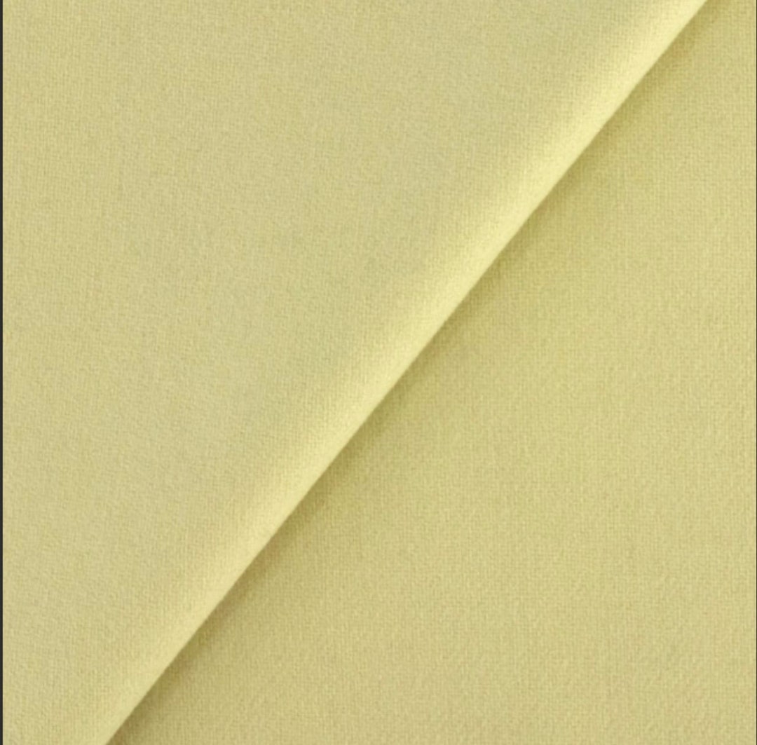 New Pale Yellow Wool Fabric, Medium Weight, Rug Hooking & Applique, Fat ...