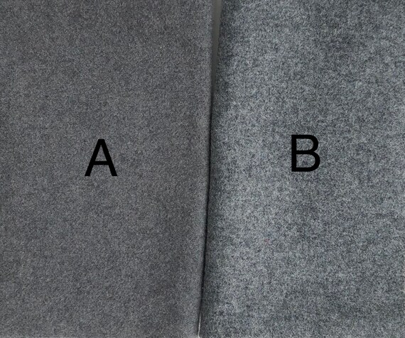 Gray Wool Fabric for Rug Hooking & Applique, Medium Weight