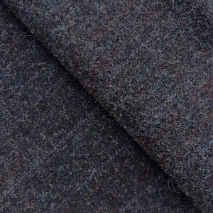 Gray &  Brown Striped Wool Fabric, Medium Weight