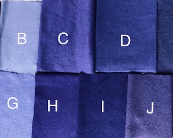 Blue Wool Fabric for Rug Hooking and Applique