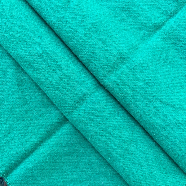 Emerald Green Wool Fabric, Medium Weight, Rug Hooking and Applique,