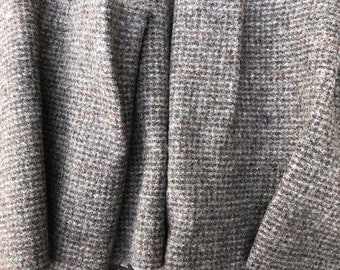 Gray Medium Weight Tweed Wool Fabric | Rug Hooking | Applique