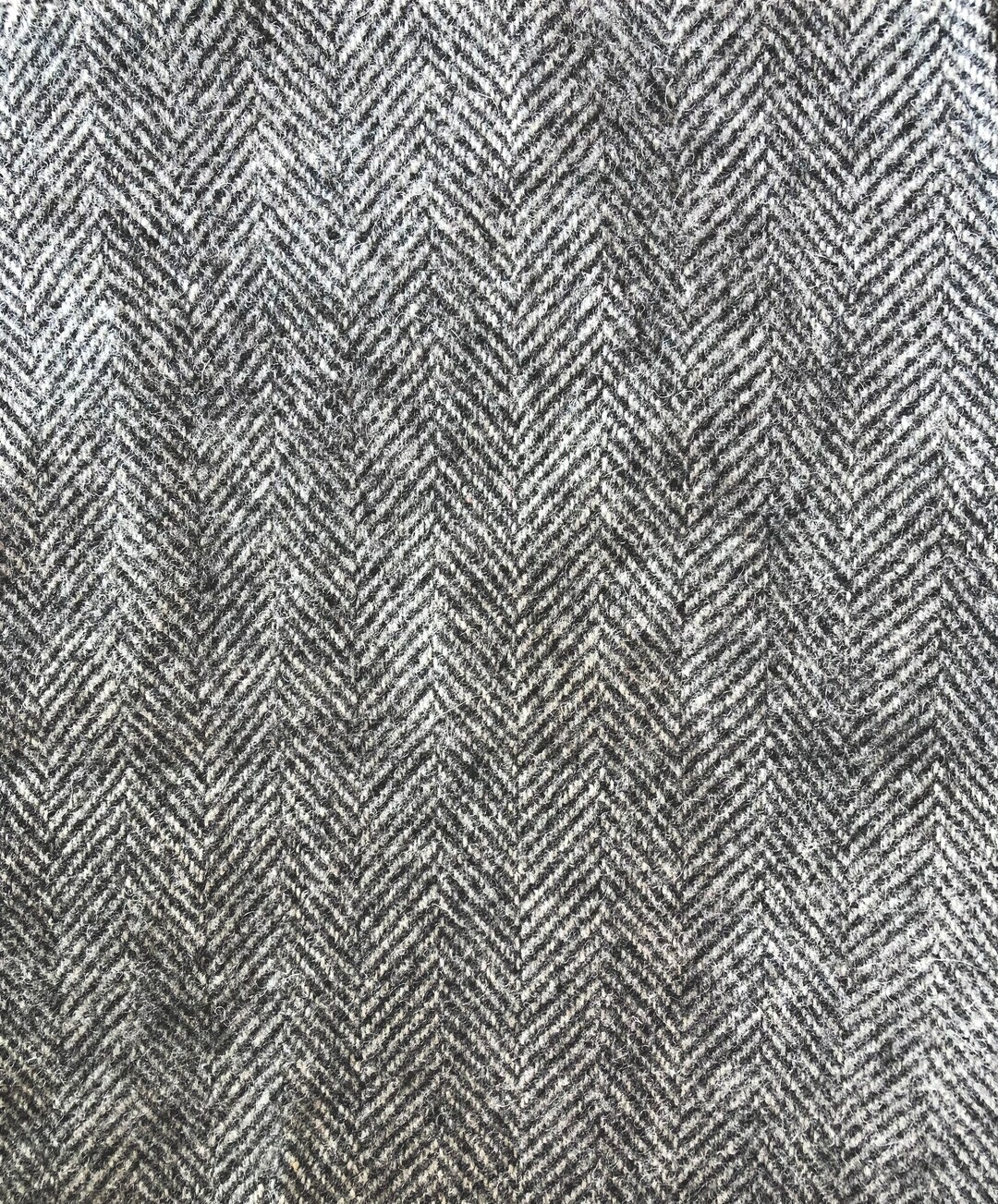 Gray Herringbone Wool Fabric - Etsy