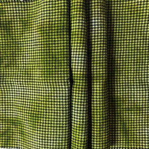 Lightweight Houndstooth Wool Dyed Green, LAST SMALL PIECE